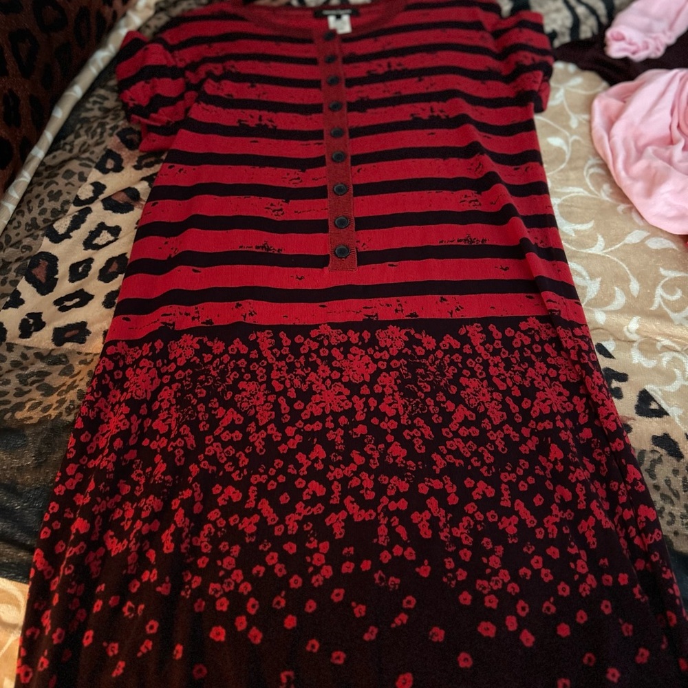 Nannette Lepore black red dress